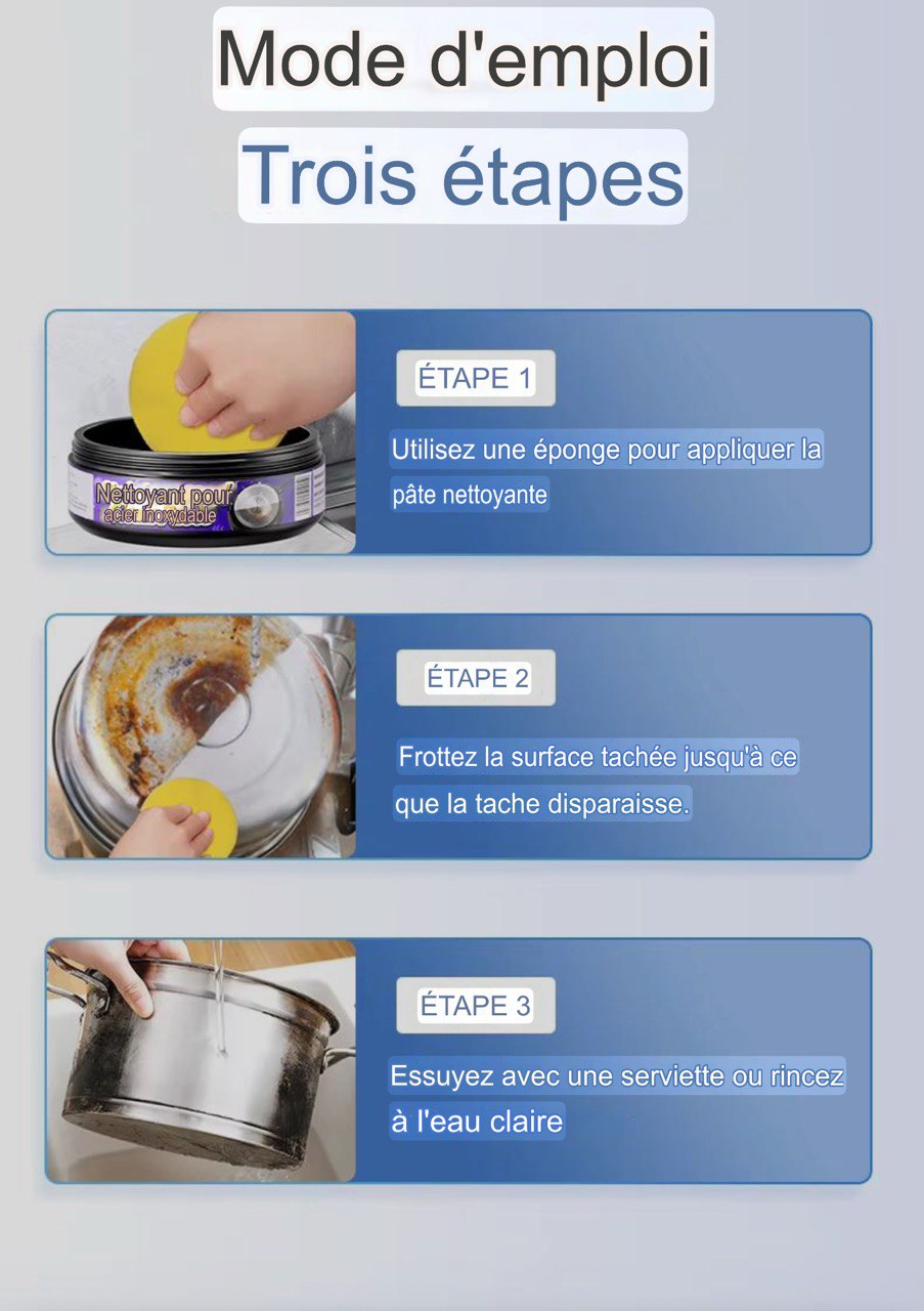 Stainless Steel ( Clean Paste)